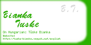 bianka tuske business card